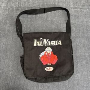 INUYASHA VINTAGE ANIME Messengers Bag EMBROIDERED Black Y2K